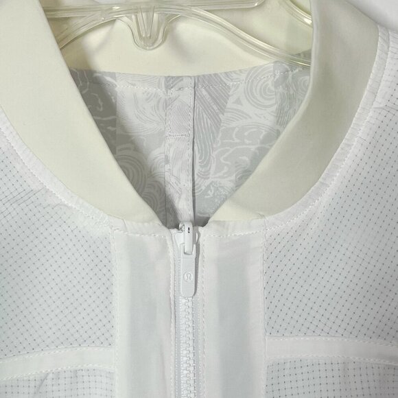 Lululemon Lightweight Reversible Casual Sporty Chic Bomber Jacket White 12 NWOT - Picture 5 of 12
